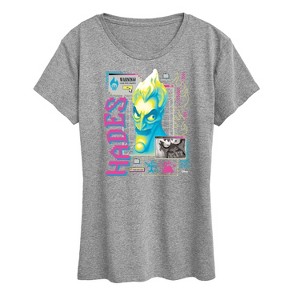 Women's - Disney - Hades Vapor Wave Short Sleeve Graphic T-Shirt - 1 of 4