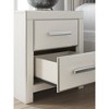 Signature Design by Ashley Ravalori Two Drawer Nightstand, with Chrome Accents, USB-A & USB-C Charging Ports, 2 Storage Drawers - 4 of 4