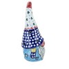 Blue Rose Polish Pottery 45E WR Unikat Gnome Luminary - 2 of 3