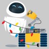 Men's Wall-E Eve Christmas Lights Sweatshirt - 2 of 4