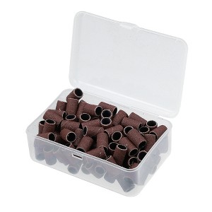 Unique Bargains 120 Grit Nail Drill Bits Sanding Bands Gel File Polish Remover For Electric Nail Tools 100 Pcs - 1 of 4
