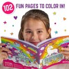 GirlZone GirlZone Unicorn Coloring Book for Girls and Kids, 102 Magical Cute Fun Designs - image 4 of 4