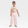 Girls' Horse Short Sleeve Graphic T-Shirt - Ivory - 4 of 4