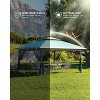 Outdoor Patio Gazebo 12x12ft, Pop up with Mosquito Netting, Outdoor Canopy Tent with 4 Ropes 8 Stakes, Portable Carrying Bag and Double Roofs - 4 of 4