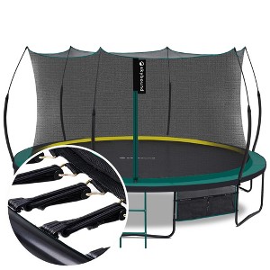 UNISOAR Springless Trampoline - Recreational Trampolines with AntiRust Coating No-Gap Design Zip System, Bungee Cords Outdoor Trampoline for Kids - 1 of 4