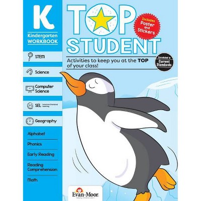 Top Student, Grade K - by  Evan-Moor Educational Publishers (Paperback)