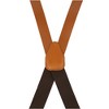 CTM Men's Smooth Coated Leather Suspenders with Metal Swivel Hook Ends - 2 of 4