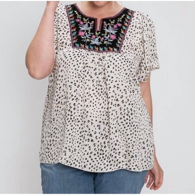 Women's Leopard Printed Short Sleeve Top - Hailey & Co