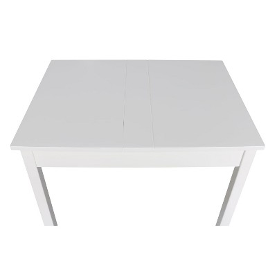 White Rectangular Extendable Wood Lift Top Table