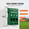 VEVOR Dog Poop Bag Dispenser with Hand Wash Bottle, Lockable Outdoor Dog Waste Bag Holder with 600 Waste Bags, Stake, Pole, Fence, Green - 3 of 4
