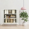 Okak Display Cabinet, Sideboard Cabinet with 3 Shelves, Freestanding Cabinet for Living Room, Bedroom and Office, White - 3 of 4