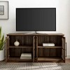 GDFstudio Grant Modern 58" Wood Glass-Door Rectangle TV Stand - 2 of 4