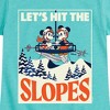 Girls' - Disney - Let's Hit The Slopes Fitted Short Sleeve Graphic T-Shirt - 2 of 4