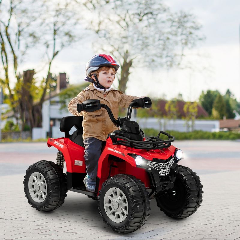 Costway 12V Kids Ride On ATV Electric 4-Wheeler Quad 2 Speeds with Mp3 & Headlights, 3 of 9