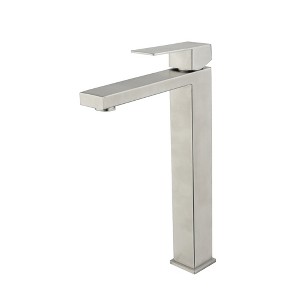 ALEXOUN Waterfall Spout Bathroom Faucet,Single Handle Bathroom Vanity Sink Faucet - 1 of 4