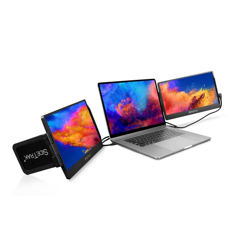 SideTrak Swivel 12.5" Attachable Triple Portable Monitor for Laptop - IPS Full HD 1920x1080 USB Displays - Black, 5 of 8