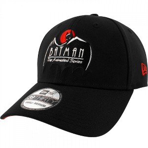 Adult Batman The Animated Series Cape Logo New Era 39Thirty Fitted Hat - 1 of 4