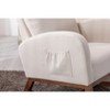Okak Modern Rocking Accent Chair Armchair with Side Pocket and Wood Legs Comfy High Backrest Glider Chair for Bedroom Lounge Nursery - 4 of 4