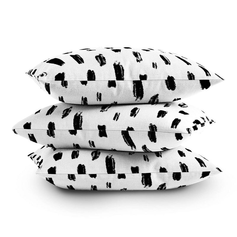 Allyson Johnson Strokes Square Throw Pillow Black/White - Deny Designs, 4 of 5