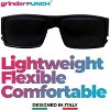 grinderPUNCH Men's Black Super Dark Lens Gangster Sunglasses Cholo Glasses - Flat Top Shades - 4 of 4