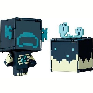 Mattel - Mattel - Minecraft Flippin' Figs Skulk Catalyst and Warden, 2-in-1 - 1 of 4