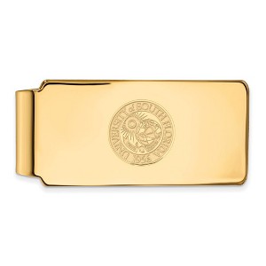 Black Bow Jewelry 14k Yellow Gold South Florida Bulls NCAA Money Clip - 1 of 3