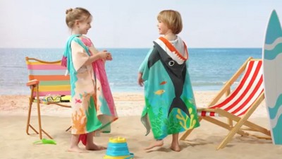 Joyfy Dinosaur Hooded Towels for Kids - Soft 100% Cotton Kids