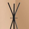 SEVOBAL Freestanding Coat Rack Hall Tree with 3 Hooks Modern Black Metal Design for Entryway and Bedroom, Black, 18"*12"*72" - 4 of 4