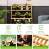 Tangkula 3 Tier Folding Storage Shelf Bamboo Ladder Plant Stand Flower Pot Display Shelf Rack Natural for Indoor&Outdoor - 4 of 4