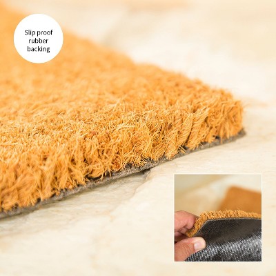 Baltimore Ravens Natural Coir Outdoor Doormat 28 x 16 Inches