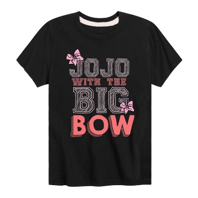 JoJo Siwa Big Bow Jojo Short Sleeve Graphic T-Shirt - Black - 2T