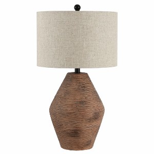 Detris Table Lamp - 26.25 Inch Height - TBL4368 - Brown - Safavieh - 1 of 3