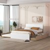 ALEXOUN Platform Bed Frame with Headboard,Wood Bed Frame with Wood Slats Support,for Bedroom Apartment - 4 of 4