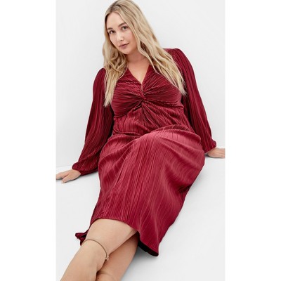 Women's Plus Size Kaya Maxi Dress - wine | CITY CHIC