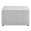 Modway Callum Large 28 in. Square Woven Heathered Fabric Upholstered Ottoman - 2 of 4