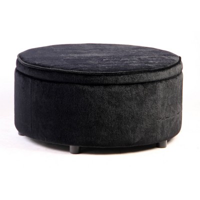 Carson Storage Ottoman Black - ACEssentials