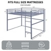 Dsvimoy Bed Metal Bunk Bed with Ladder and Underbed Storage for Kids Room, Gray, 77"*14.75"*6" - 3 of 4