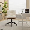 360° Rolling Swive Elegant Design Computer Chair Oversize Seat Cirss Cross Chair with Wheels - 2 of 4