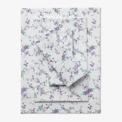 BrylaneHome Floral Sheet Set