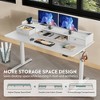 GALAXHERO 55×24 Inch Widened Electric Standing Desk, Height Adjustable Sit-Stand Workstation with with 2 Drawers,for Home Office - 4 of 4
