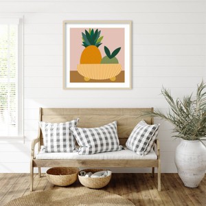 Amanti Art Graphic Fruit Bowl III by Regina Morre Framed Wall Art Print - 1 of 4