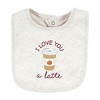 Hudson Baby Infant Girl Cotton Bibs, Pumpkin Spice, One Size - 3 of 4