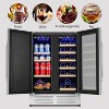 Hooure Dual Zone Beverage Refrigerator (24-Inch, 20 Bottles + 88 Cans) - Wine & Beverage Cooler - 2 of 4