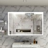 LED Bathroom Mirror 60x40 inch with Front and Backlight, 3 Colors Dimmable, Enhanced Anti-Fog Wall Mounted Lighted Vanity Mirror - 4 of 4