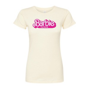Women's - Barbie - Movie Logo Fitted Graphic T-Shirt - 1 of 3