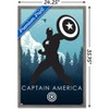 Trends International Marvel Heroic Silhouette - Captain America Framed Wall Poster Prints - 3 of 4