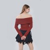Women's Slim Fit Long Sleeve Off the Shoulder Knit Wrap Top - Wild Fable™ - 4 of 4