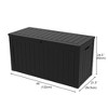 Dyonery Black multi-purpose large-sized storage box, waterproof, sun-proof and anti-corrosion, suitable for both indoor and outdoor use - 4 of 4