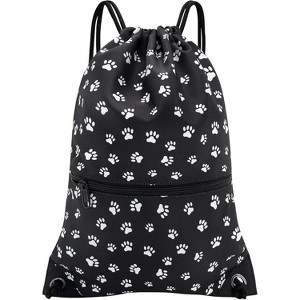 Drawstring Backpack, Lightweight Sports Gym Sack for Men & Women, Durable Cinch Snackpack for Beach - 1 of 4