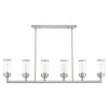 Livex Lighting Hillcrest 6 - Light Chandelier in  Brushed Nickel - 4 of 4
